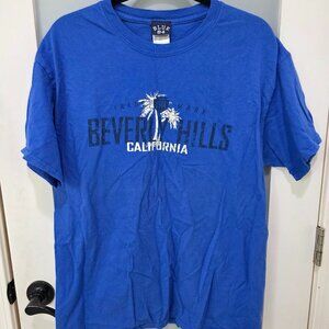 Blue 84 Beverly Hills Graphic Tee – Size L – Cali Cool Vibes 🏖️